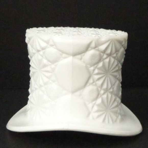 Fenton Daisy and Button Top Hat Spoon Holder/Trinket Holder, 1960s, Large - Picture 6 of 6